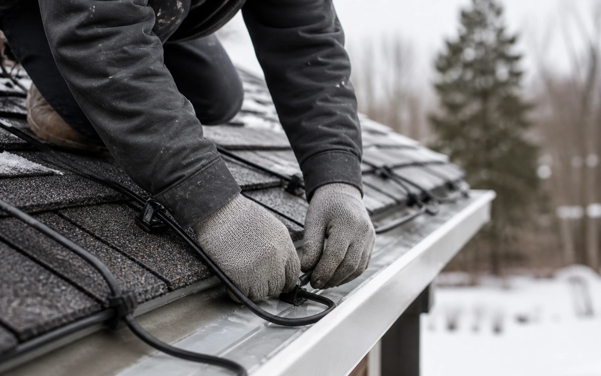 Roof heat cable installation contractor